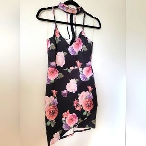 Black and floral dress